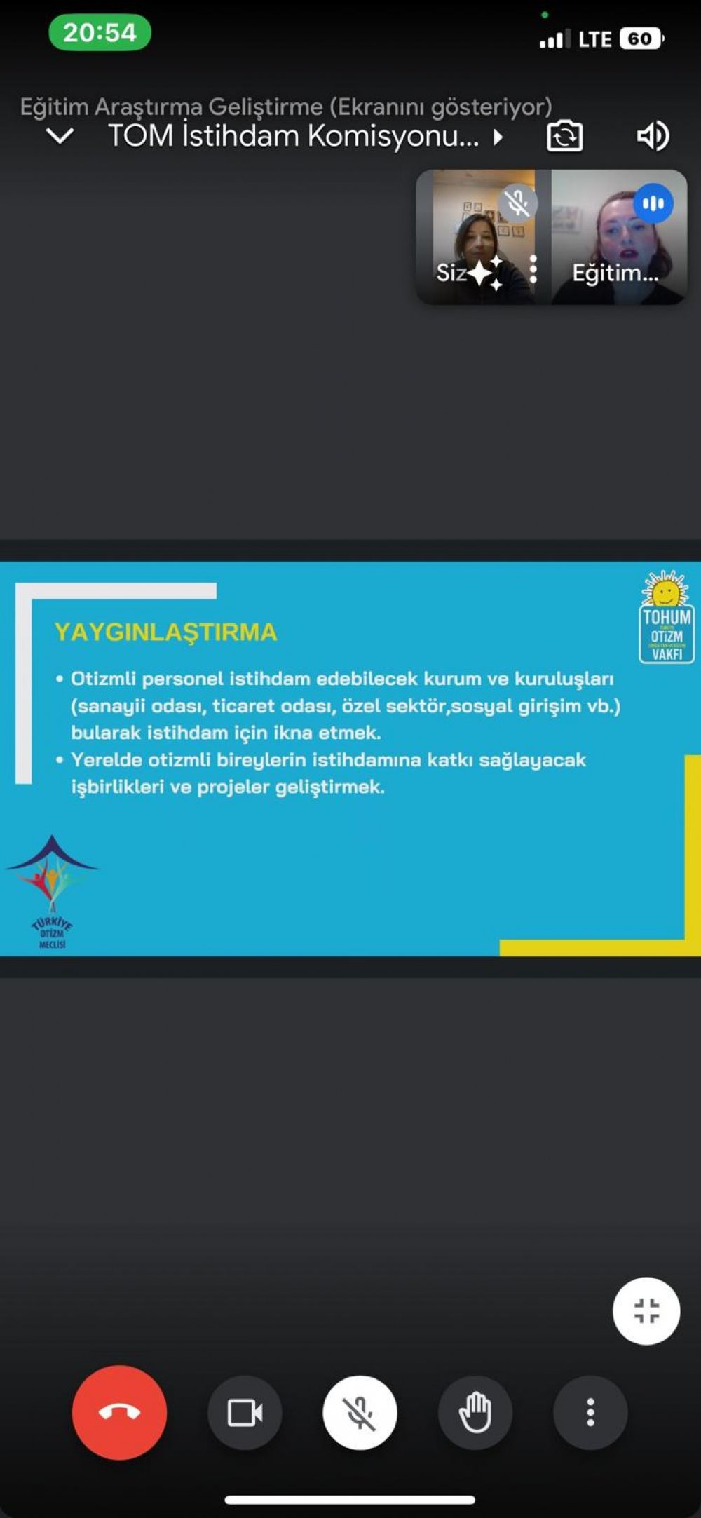 Türkiye Otizm Meclisi İstihdam Komisyonu Toplantısı